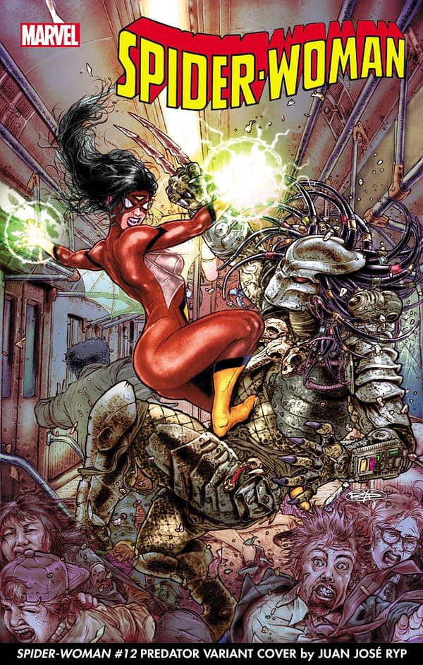 The Predator Hunts The Marvel Universe In A Series of Variant Covers