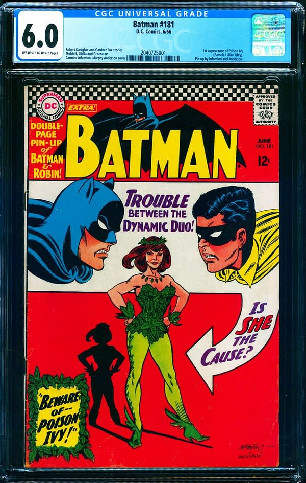 The issue of Batman #181 up for auction at ComicConnect. Image Credit: ComicConnect