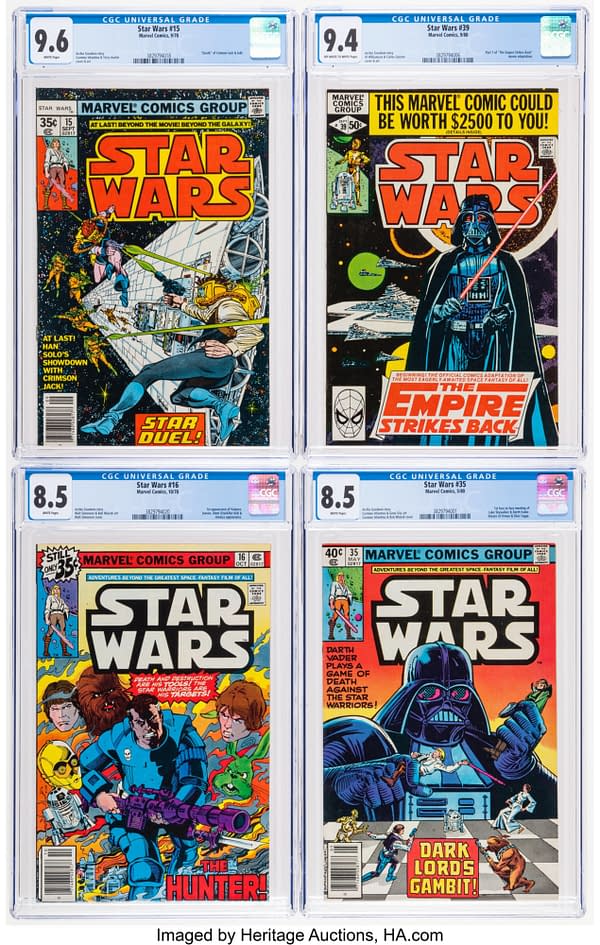 Star Wars CGC Bundle Of Four Issues At Heritage Auctions Today