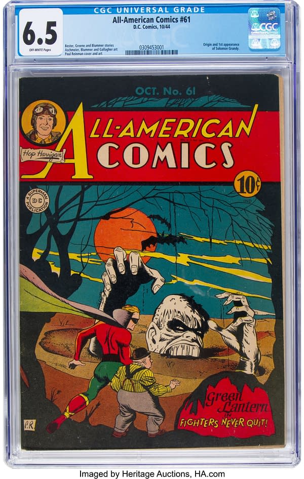All-American Comics #61 featuring Solomon Grundy.