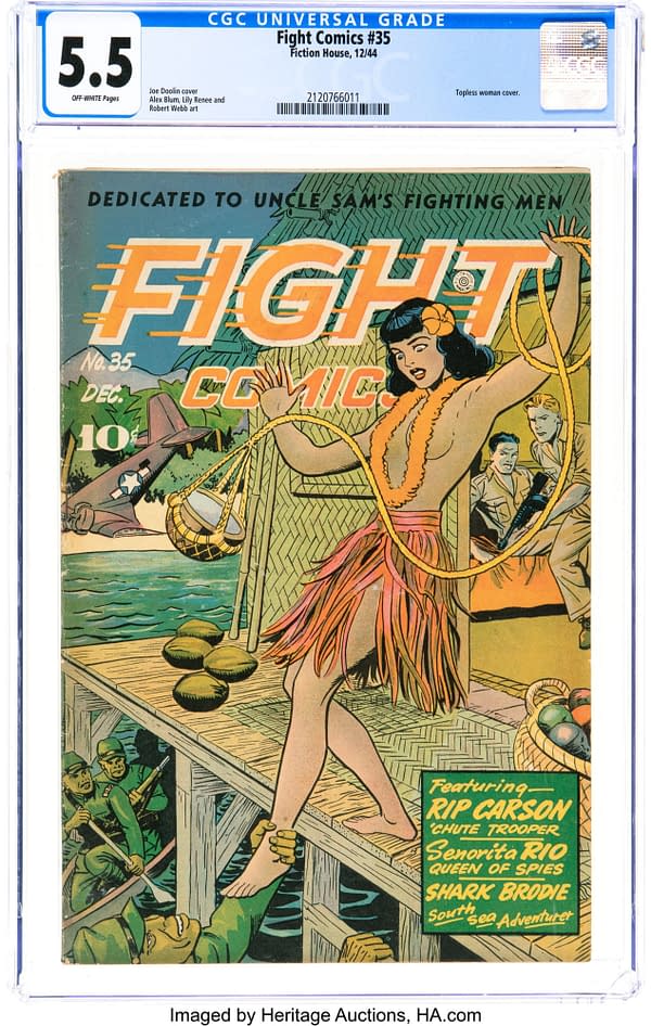 Fight Comics #35 (Fiction House, 1944).