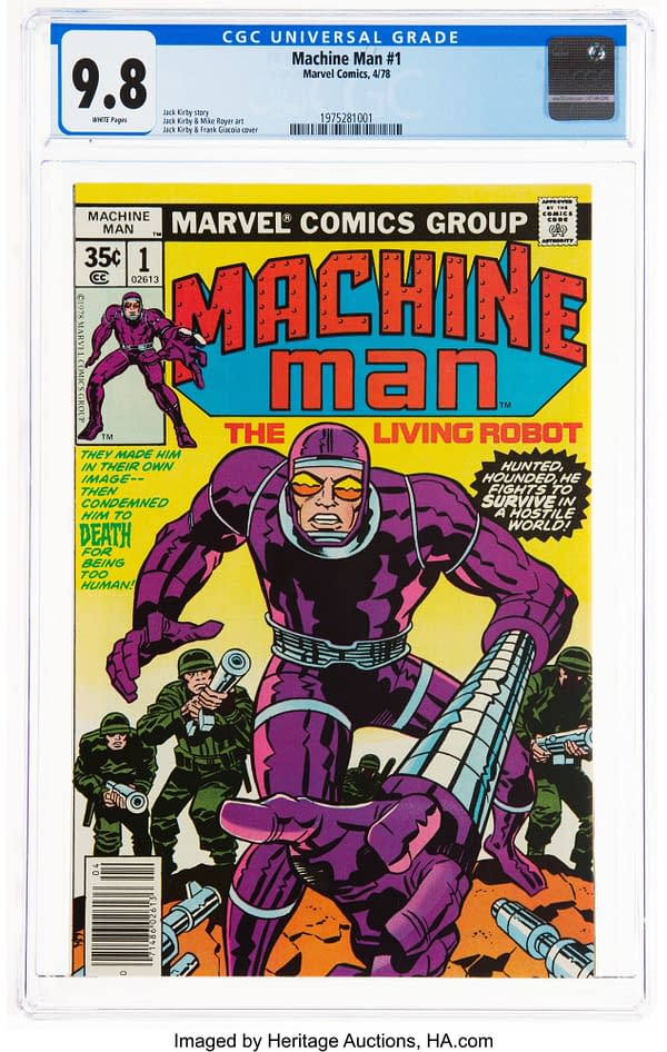 Machine Man CGC 9.8 Taking Bids At Heritage Auctions