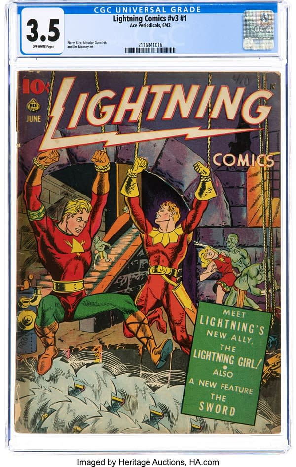 Lightning Comics V3#1 (Ace, 1942)