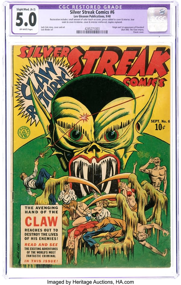 Silver Streak Comics #6 (Lev Gleason, 1940)