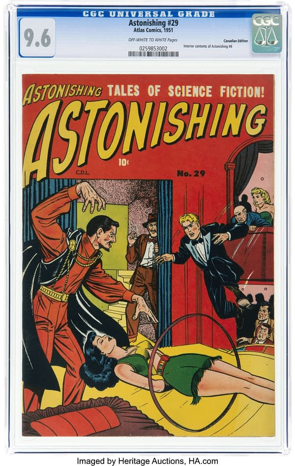 Astonishing #29 (Bell Features, 1951) featuring Marvel Boy.