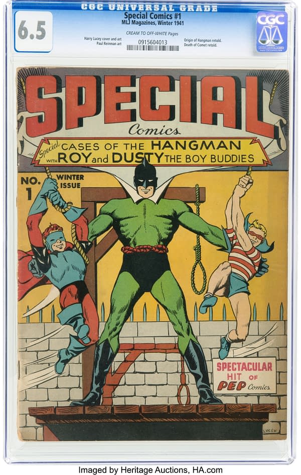 Special Comics #1 (MLJ, 1941) featuring the Hangman.