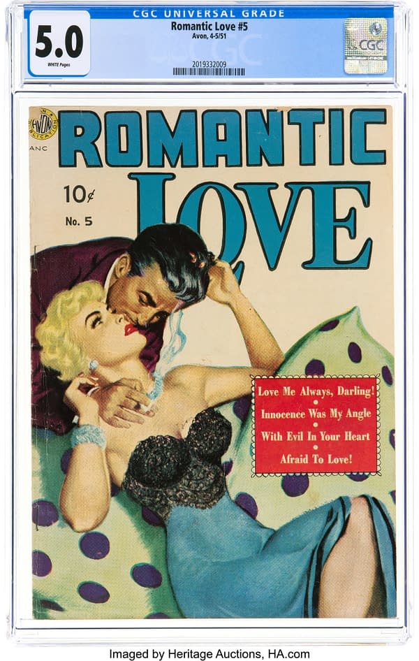 Rare Copy Of Romantic Love #5 At Heritage Aucitons
