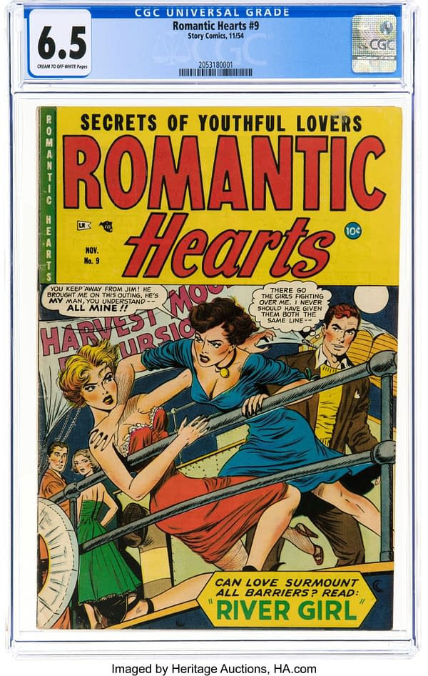 Romantic Hearts #9 (Master Publications, 1954) 