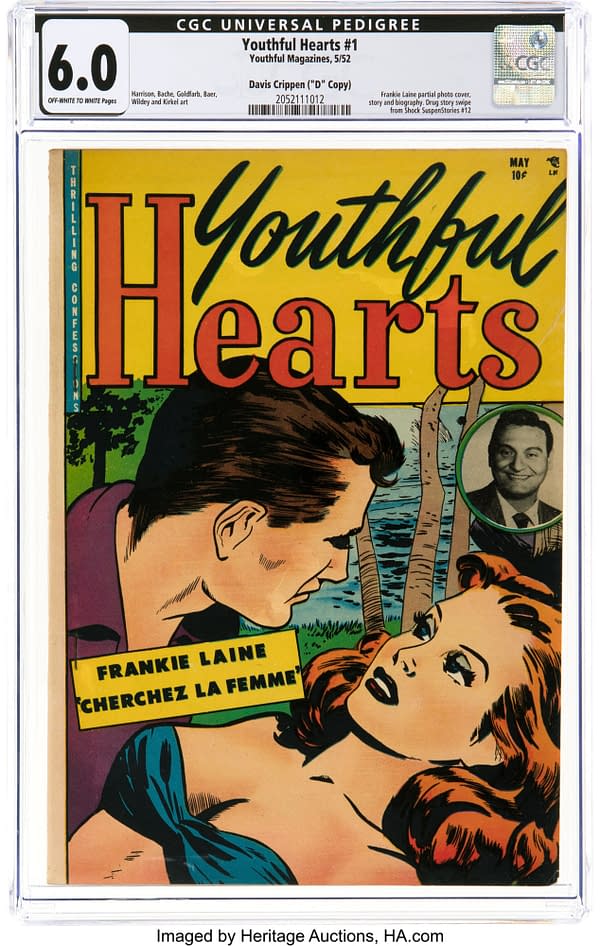 Youthful Hearts #1 Davis Crippen ("D" Copy) Pedigree (Youthful Magazines, 1952)