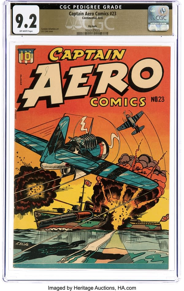 Captain Aero Comics #23 Big Apple Pedigree (Continental, 1945) 