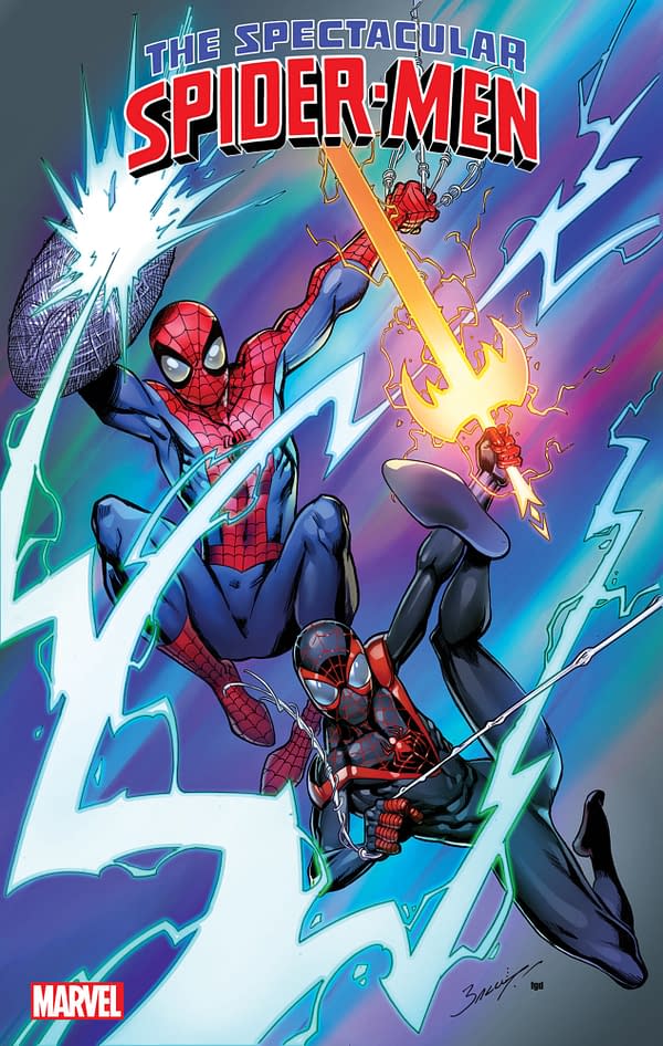 Cover image for THE SPECTACULAR SPIDER-MEN #10 MARK BAGLEY VARIANT