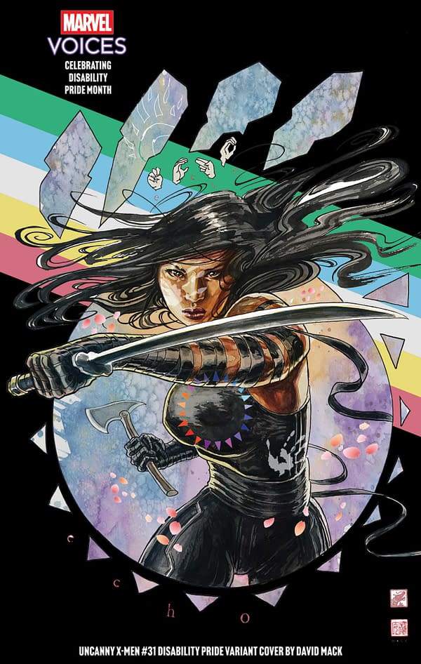 Cover image for UNCANNY X-MEN #31 DAVID MACK DISABILITY PRIDE VARIANT