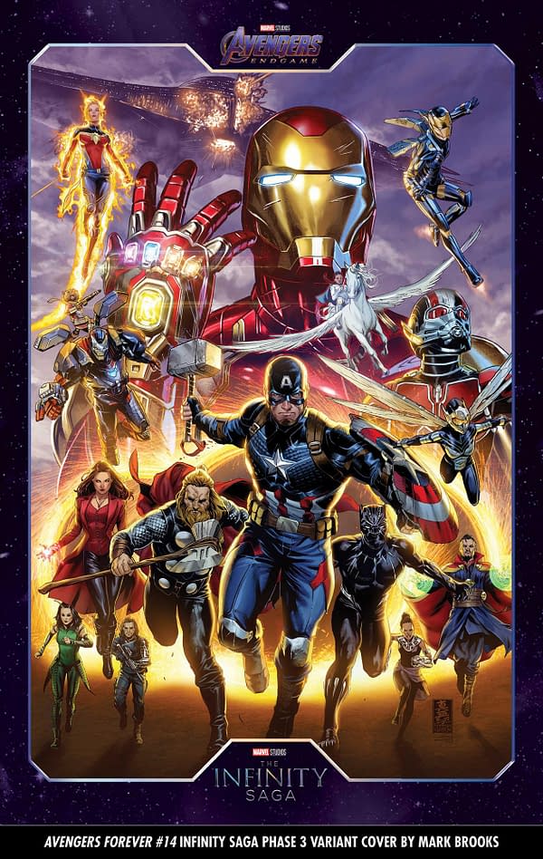 Cover image for AVENGERS FOREVER 14 BROOKS INFINITY SAGA PHASE 3 VARIANT