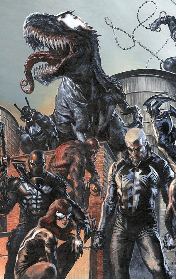 Cover image for DEATH OF THE VENOMVERSE 4 GABRIELE DELL'OTTO VIRGIN CONNECTING VARIANT