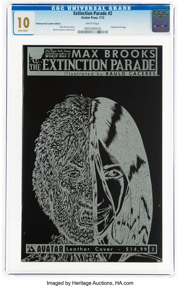 Extinction Parade #2 Platinum Foil Leather Edition (Avatar Press, 2013)