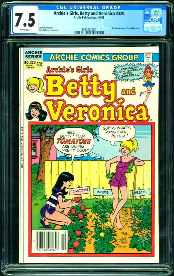 Archie's Girls Betty and Veronica #320 featuring the first appearance of Cheryl Blossom. Image Credit: ComicConnect