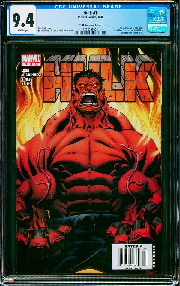 Hulk Goes Red In CGC Copy Taking Bids At ComicConnect