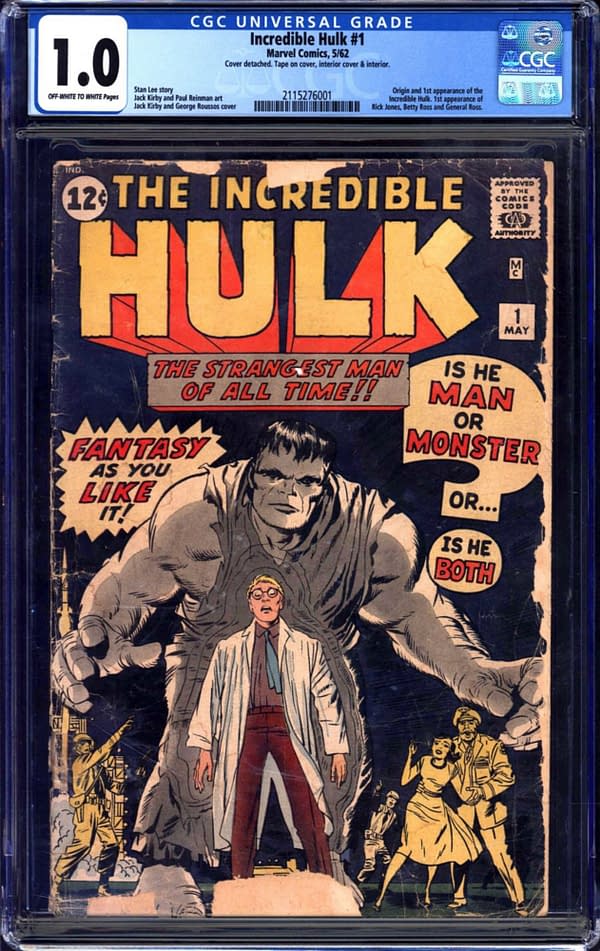 A Tale Of Three Copies Of Hulk #1, CGC Slabbed, At Auction Today