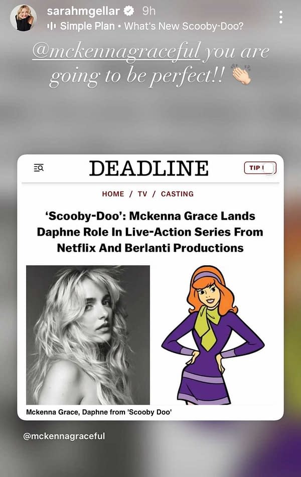 Scooby-Doo: Grace Gets Sarah Michelle Gellar's Daphne Seal of Approval