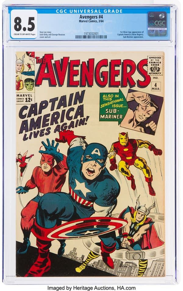 An Amazing CGC Copy Of Avengers #4 Is On Auction At Heritage