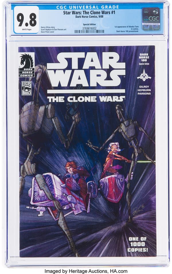 One Of The Rarest Star Wars Clone Wars Covers On Auction At Heritage