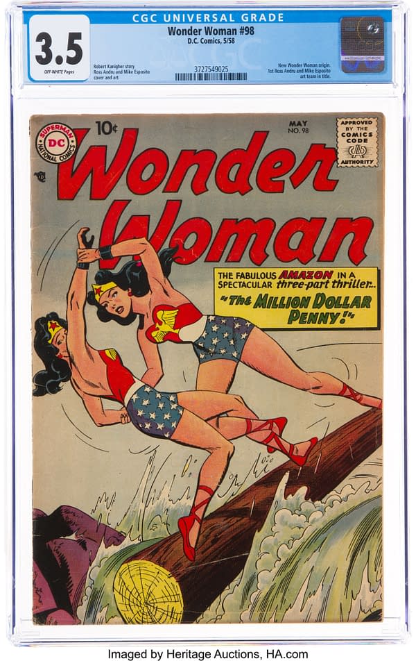 Wonder Woman #98, CGC 3.5, DC Comics 1958.