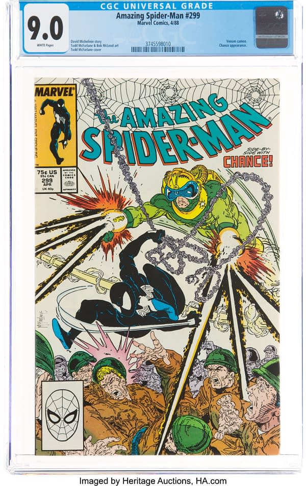 Venom Cameos In Amazing Spidey #299 At Auction Today At Heritage