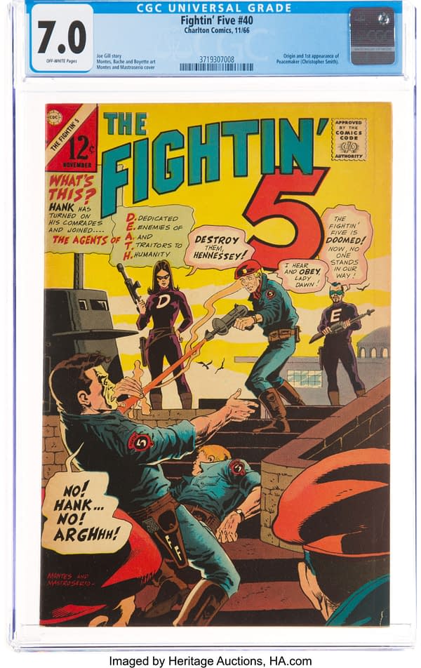 The Fightin' 5 #40 (Charlton, 1966) CGC 7.0