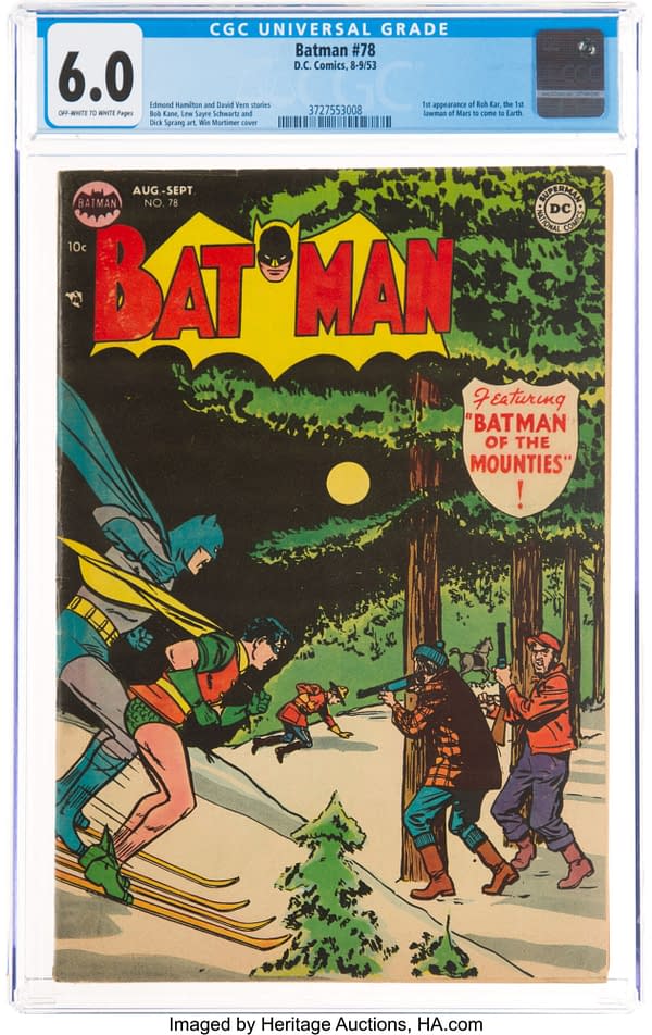 Batman #78 featuring the first Martian Manhunter.