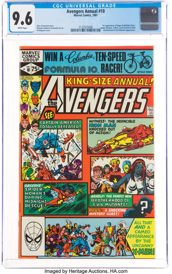 Who Won The Columbia 10-Speed Racer On Avengers Annual #10?