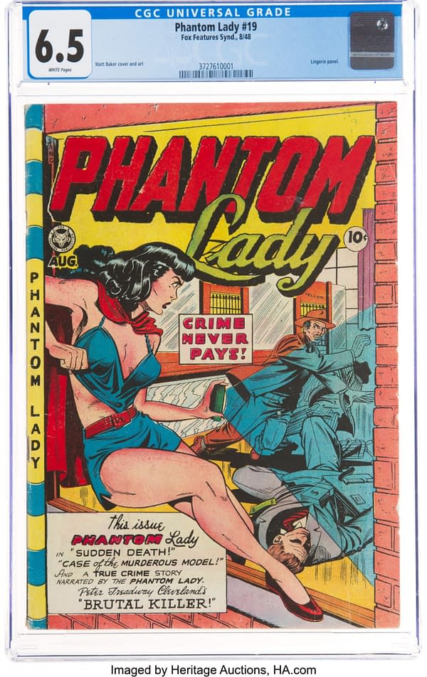 Phantom Lady #19, Fox Features Syndicate, 1948.