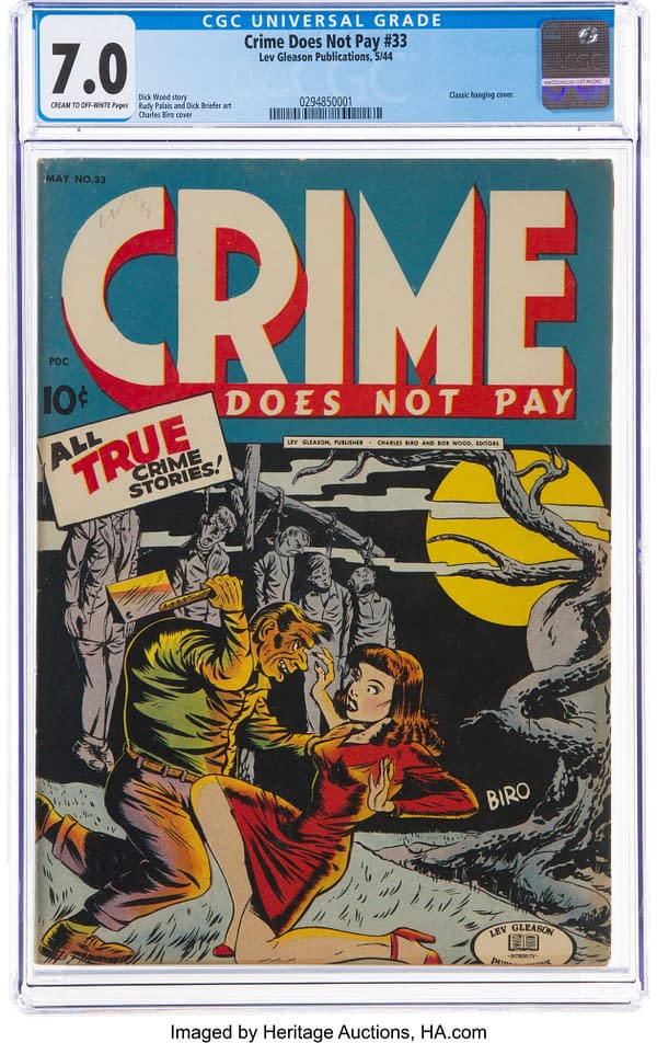 Crime Does Not Pay #33, Lev Gleason, 1944.