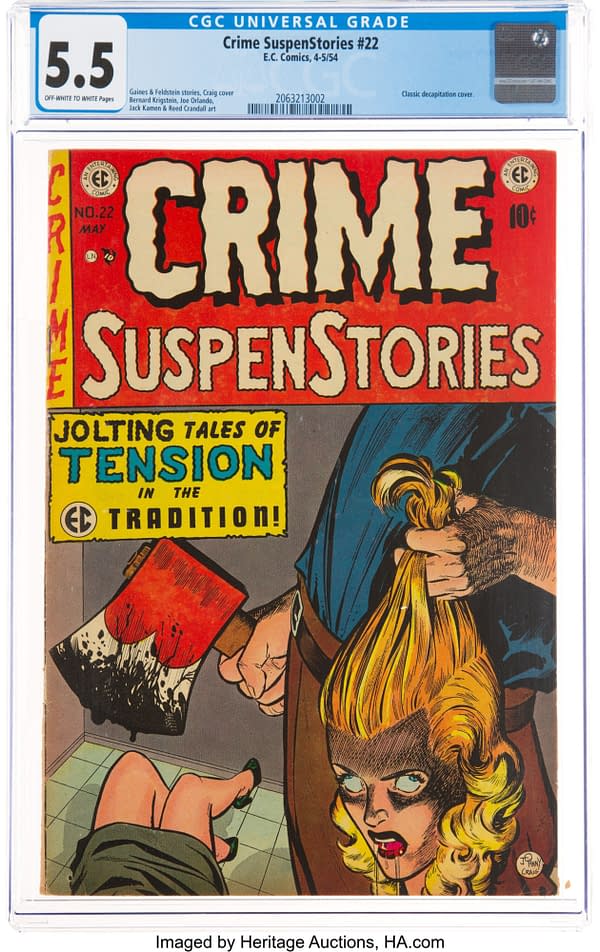 Crime SuspenStories #22 (EC, 1954) CGC FN- 5.5 Off-white to white pages.