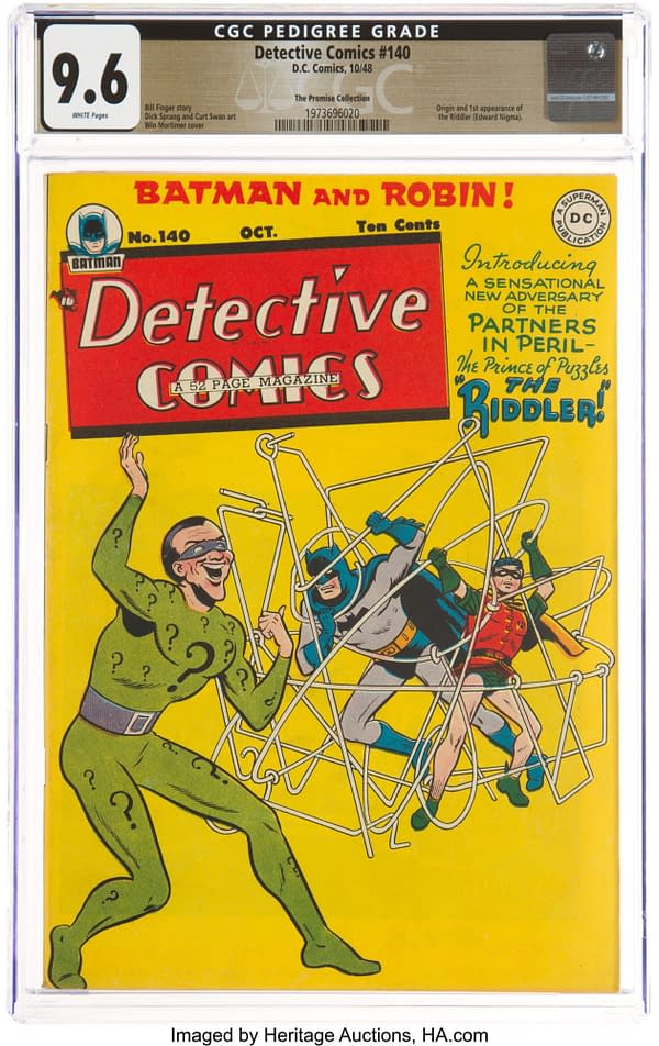 Detective Comics #140 featuring the first appearance of the Riddler, The Promise Collection Pedigree (DC, 1948)