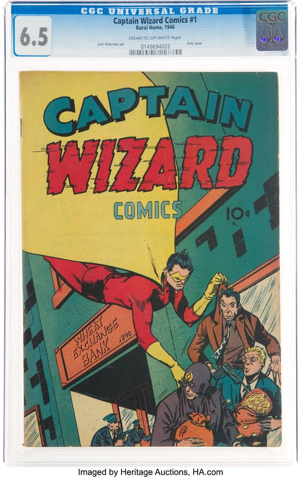 Captain Wizard Comics #1 (Croydon Publishing Co, 1946).