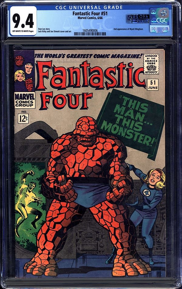 Fantastic Four #51 CGC Copy On Auction At ComicConnect