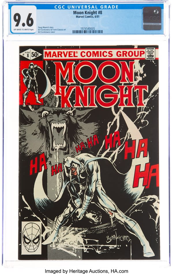 Moon Knight #8 Sienkiewicz CGC Copy On Auction At Heritage Auctions