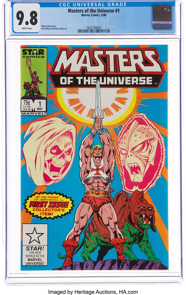 First He-Man & Masters Of The Universe Comic CGC 9.8 UP For Auction