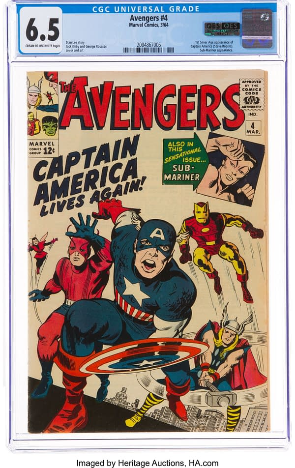 The Avengers #4 (Marvel, 1964)ngers #4, Up for Auction