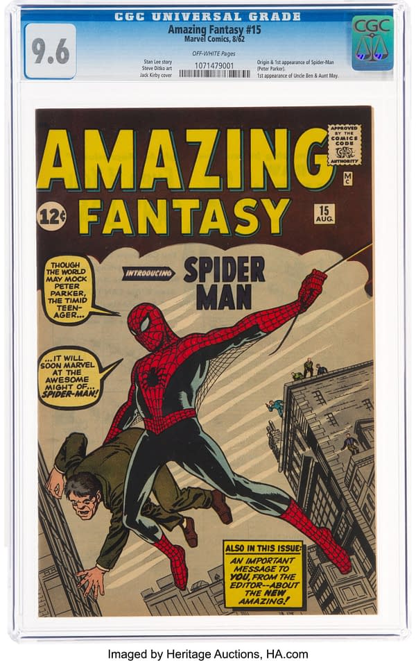 Amazing Fantasy #15 Might Sell For Over $3 Million At Heritage Today