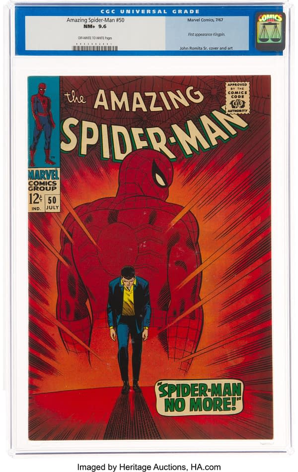 Kingpin's Debut In Amazing Spider-Man #50 At Heritage Auctions Today