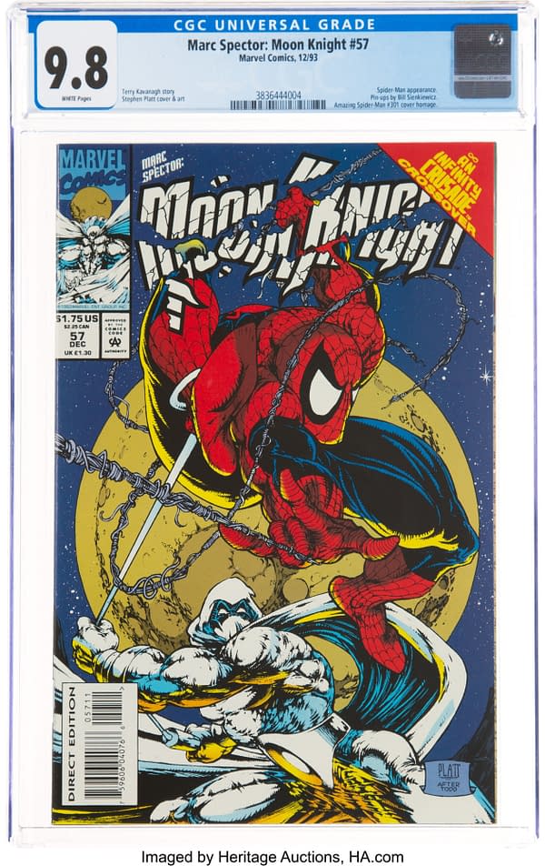Moon Knight Meets Spider-Man, On Auction At Heritage Auctions