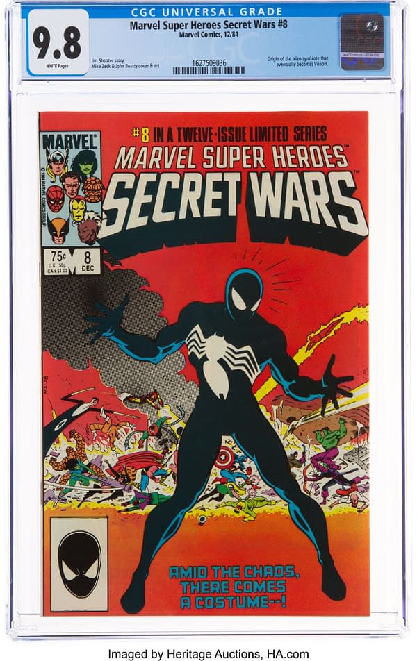 Secret Wars #8 CGC 9.8 Copy Taking Bids At Heritage Auctions Today