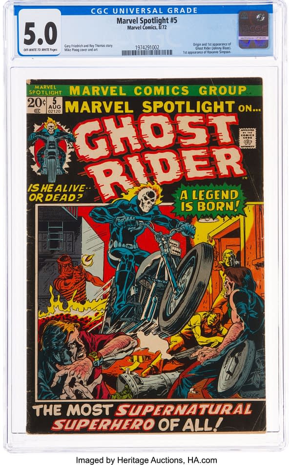 Ghost Rider's First Appearance Taking Bids At Heritage Auctions