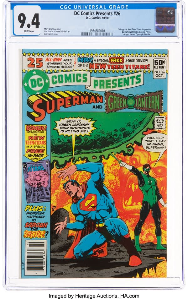 DC Comics Presents #26 featuring the debut of the New Teen Titans.