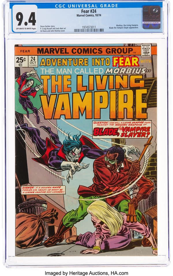 Fear #24 Morbius the Living Vampire.