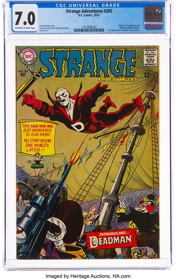 Strange Adventures #205 featuring Deadman.