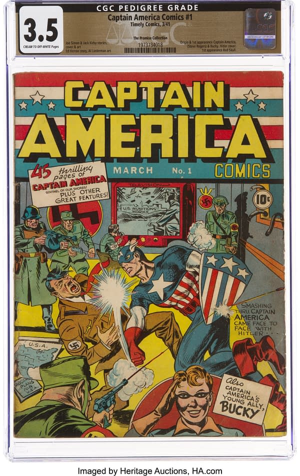 Captain America Comics #1 Taking Bids At Heritage Auctions Today