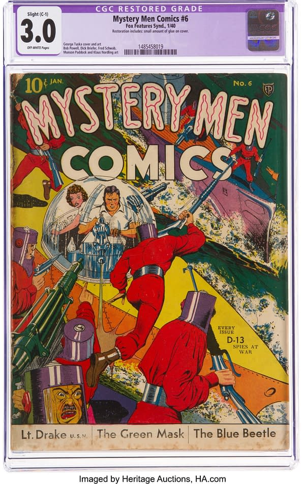 Mystery Men Comics #6 (Fox, 1940)