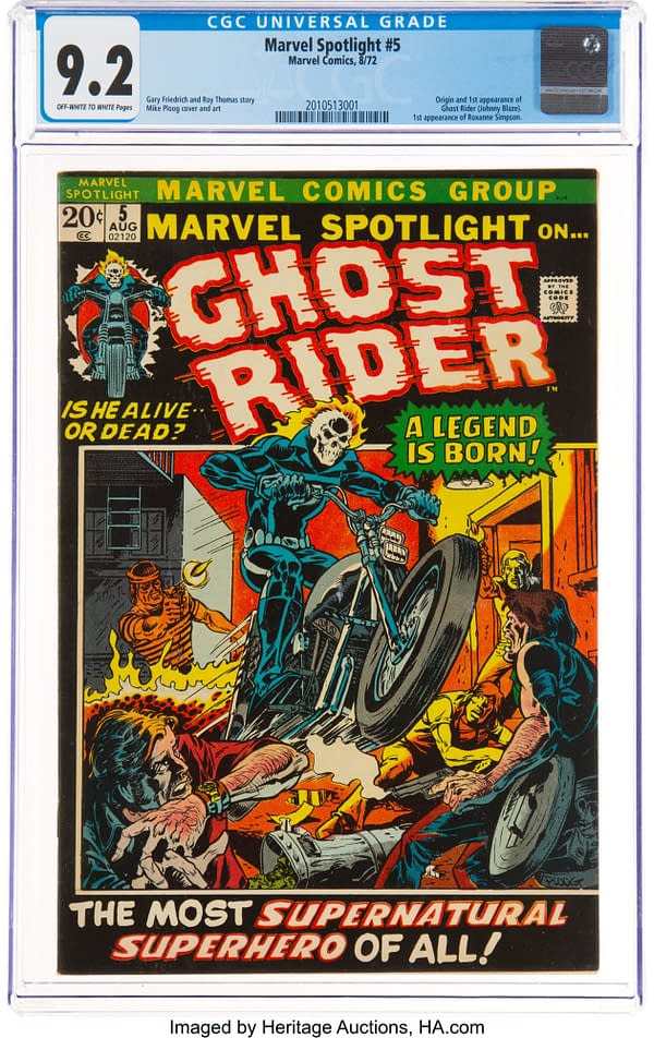 Ghost Rider's First Appearance Continues To Climb, On Auction Today